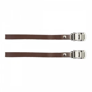 Sunlite 420mm Brown Leather Toe Straps - Classic Caged Pedal Compatibility - Picture 1 of 1