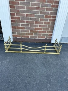 Vintage großer 42”x8,5”x14” Messing Kamin Fender Messing verziert - Bild 1 von 14