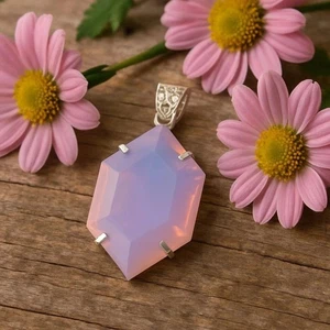 Rosa Anhänger 94,54 ct Welo Opal Fancy Schliff natürlich unbehandelt lose Edelstein Fancy - Bild 1 von 7