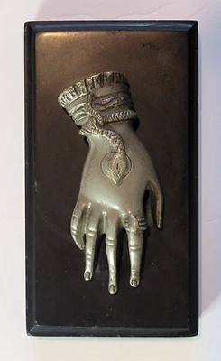 Antique Egyptian Revival HAND OF CLEOPATRA Electric Door Bell Buzzer Push Button - Image 1 of 4
