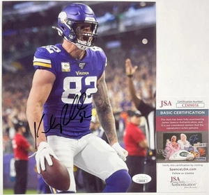 NFL Minnesota Vikings Kyle Rudolph Firmado 8x10 Foto Autógrafo Certificado de Autenticidad JSA - Imagen 1 de 2