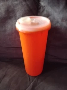 Contenitore brocca succo sottile vintage Tupperware arancione - Foto 1 di 4