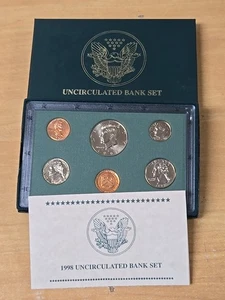 1998-D Uncirculated Bank Set With Box & COA - Picture 1 of 5