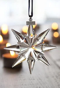 SWAROVSKI CHRISTMAS ORNAMENT 2009 CLEAR 938702 MINT BOXED RETIRED RARE - Picture 1 of 3