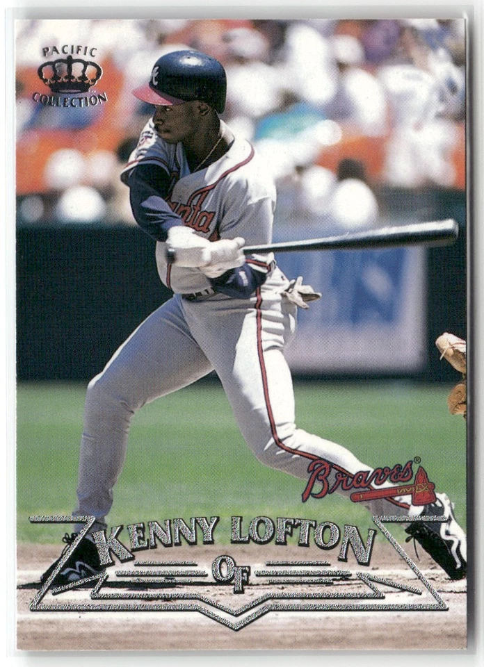 1998 PACIFIC CROWN COLLECTION SILVER KENNY LOFTON ATLANTA BRAVES #238 PARALLEL - Image 1 of 3