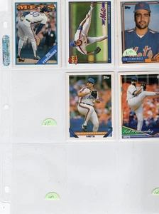 Topps Mets 5 cards Sid Fernadez 1988 #30 1991 #230 1992 #382 1993 #188 1994 615 - Picture 1 of 2