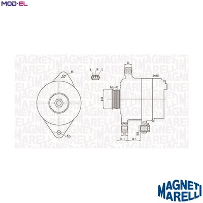 ALTERNATOR 063731893010 FOR TOYOTA 1ND-TV 1.4L 4cyl YARIS - Image 1 of 4