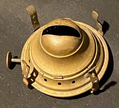 Antique Dated 1867 MILLER VENUS Brass  Oil Lamp Burner #2 Size High Dome - Image 1 of 4