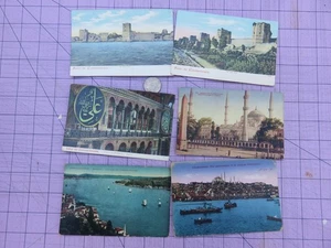 Lote de 6 postales de colección de la década de 1910 de Constantinopla vistas de Estambul foto - Imagen 1 de 2