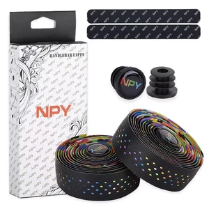 Breathable PU+EVA Gravel Handlebar Tape Shock Absorbing Bicycle Racing Shock Str - Picture 1 of 23