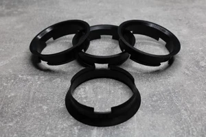 4x SET Zentrierringe Distanzringe 63,4 mm x 60,1 mm schwarz für Alufelgen - Bild 1 von 1