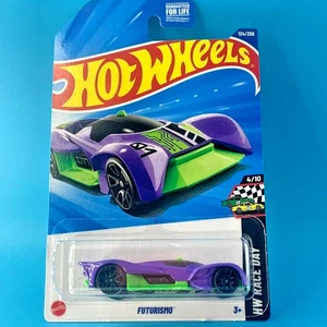 HOT WHEELS 2025 FUTURISMO PURPLE 124/250 HYX89 HW RACE DAY D. SHAKHMATOV DESIGN - Picture 1 of 2