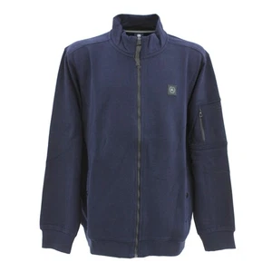  LERROS Herren Strickjacke Sweatjacke Stehkragen marineblau 33315 - Picture 1 of 2