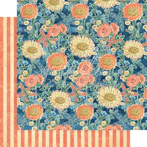 Grafik45 FLOATING FLORAL (1 STCK) 12x12 ZWEISEITIG BEDRUCKTER KARTON SONNENGEKÜSST - Bild 1 von 2