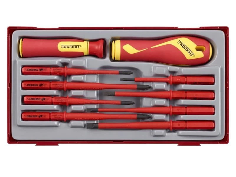 Teng - Insulated Interchangeable Blade Screwdriver Set, 10 Piece - Image 1 of 1