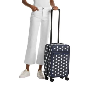 Michael Kors Small Polka Dot Logo Travel Trolley Koffer Navy NEU - Bild 1 von 6