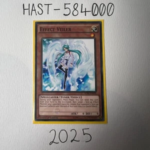 YuGiOh! Effect Veiler SDSE-EN018 Common 1st Edition NM - Picture 1 of 1