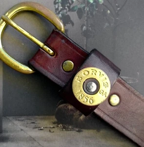 Vintage Orvis English Brown Leather Size 36 12 Gauge Shot Gun Shell Belt - Picture 1 of 7
