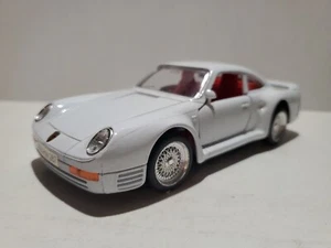 Vintage Sunnyside 1985 Porsche 959 Turbo 1:24 Scale Diecast Model Car White - Picture 1 of 8