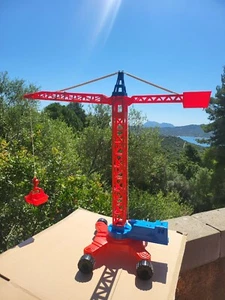 Tin Toy (plastic) COMA-Milano GRU SIMPLEX/CONSTRUCTION CRANE mint in box/sticker - Foto 1 di 24
