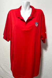 Red NFL Nike 3XL 3X Men Polo Shirt Dri-Fit - Picture 1 of 7