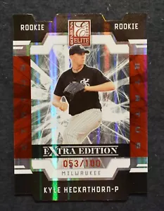 2009 Donruss Elite Extra Edition Status #73 Kyle Heckathorn Brewers #d - Picture 1 of 2