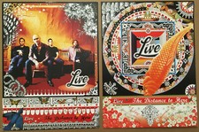 Ed Kowalczyk LIVE 1999 DOUBLE SIDED Card Stock Paper PROMO POSTER of Distance CD