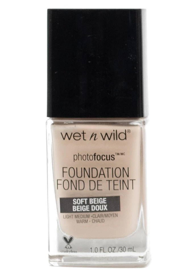 Wet N Wild Photofocus Foundation Soft Beige 365c 1 FL Oz