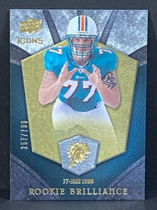 2008 Upper Deck Icons JAKE LONG Rookie Brilliance Silver /799 #RB2 Rookie RC