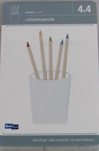 QuicKutz Colored Pencils 4x4, 1 Cutting Die Set REV-0318-S - Picture 1 of 2