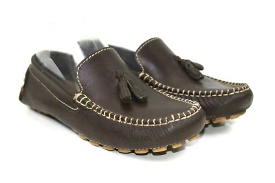 Papo d'Anjo Womens Brown Leather Driving Loafers Moc Toe Shoes Size 6 US, 36 EU - Image 1 of 4