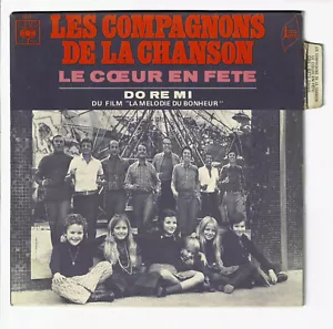 COMPAGNONS DE LA CHANGON Vinyl 45T HERZ AUF PARTY -DO RE MI Film Melodie Glück - Bild 1 von 3