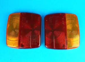 2 x AJBA FP11 Replacement LENS for Rear Trailer Lamp Light - Daxara & Erde - Picture 1 of 1