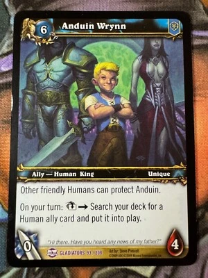World of Warcraft TCG Gladiators 93/208 Anduin Wrynn - Image 1 of 2