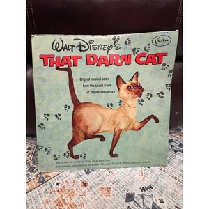 VTG Walt Disney's That Darn Cat Sound Track Vinyl LP 1965 Buena Vista Records - Foto 1 di 11