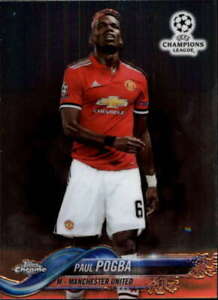 2017-18 Topps Chrome UCL UEFA Champions League #59 Paul Pogba Manchester United 