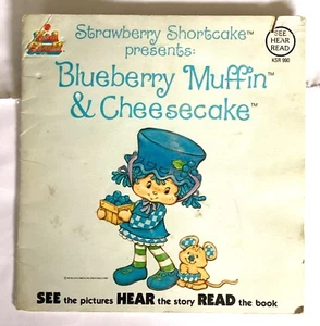 Strawberry Shortcake Presents Blueberry Muffin & Cheesecake Book and Record 1982 - Picture 1 of 8