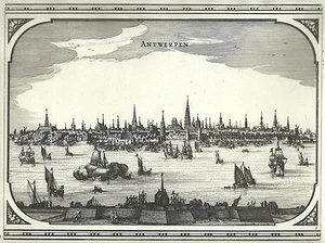 Antique map, Visscher, Antwerpen - Picture 1 of 1