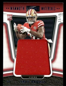2021 Playbook Trey Sermon #MAM-TSE Mammoth Material Platinum MEM /75 49ers - Picture 1 of 2