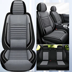 For Nissan Frontier Crew Cab 2007-2024 Front Rear Car Seat Covers PU Leather - Bild 1 von 7