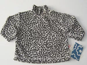 New FRANNIE FLOWERS Size 6M Gray Leopard Long Sleeve Shirt - Picture 1 of 1