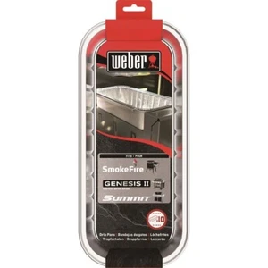 10 Weber 6498 11"x 5 " x 2.5" Aluminum Drip Grease Pans Genesis II & Summit - Picture 1 of 9