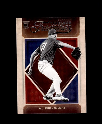 2020 Timeless Treasures #9 A.J. Puk RC Oakland Athletics A's - Image 1 of 2