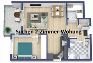Suchen 2 Zimmerwohnung zur Miete - Bild 1 von 1