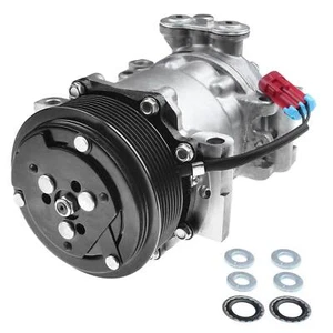 AC Compressor with Clutch for Chevrolet T6500 T7500 GMC T6500 T7500 04-09 7.8L - Picture 1 of 8