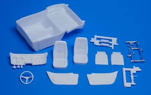 Revell 1968 1969 1971 Corvette Coupe or Roadster White Interior Parts Set 1/25 - Picture 1 of 10