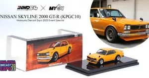 1:64 INNO64 1:64 NISSAN SKYLINE 2000 GT-R (KPGC10) Orange Malaysia Expo Event - Picture 1 of 1