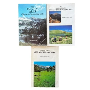Hiking Books Lot of 3 Northern California Trails Trinity Alps Tahoe Carson Pass - Picture 1 of 12