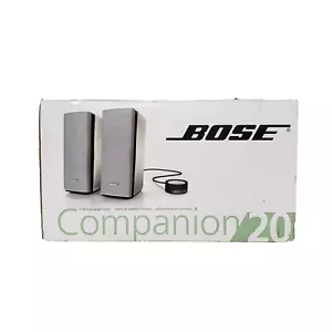Bose Companion 20 Multimedia Speaker System 2.0 Computer, Silver - 329509-1300 - Picture 1 of 4