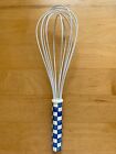 MacKenzie Childs Whisk Royal Check Large NEW in Box Retired